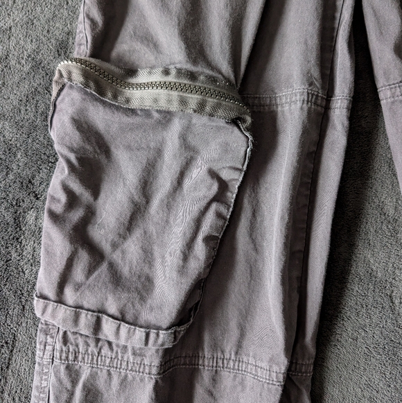 Black Cargo Pants Y2K Streetwear Utility Model Off Duty Cotton Techwear Grunge S - Picture 6 of 15